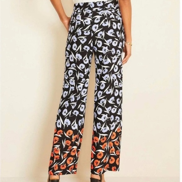 Ann Taylor Pants - Ann Taylor Wide Legged Poppy Flower Slacks